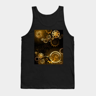 Background with gears ( Steampunk ) Tank Top